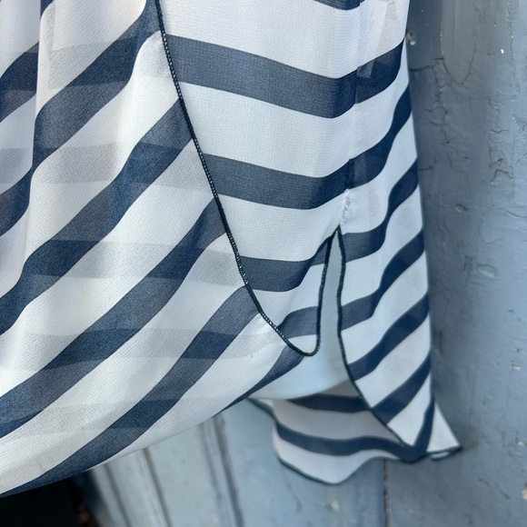 Willowmore striped sheer blouse, Approx M - Picture 5 of 8